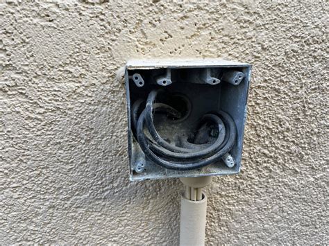 electric conduit pulled loose from electrical box|electrical conduit gap repair.